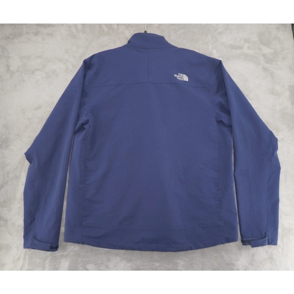 The North Face Apex Softshell Jacket Blue Green Trim Windproof Men’s Large